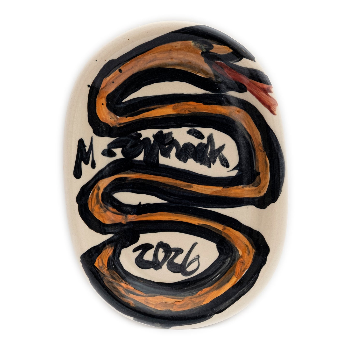 PARTY PLATE „ORANGE SNAKE”