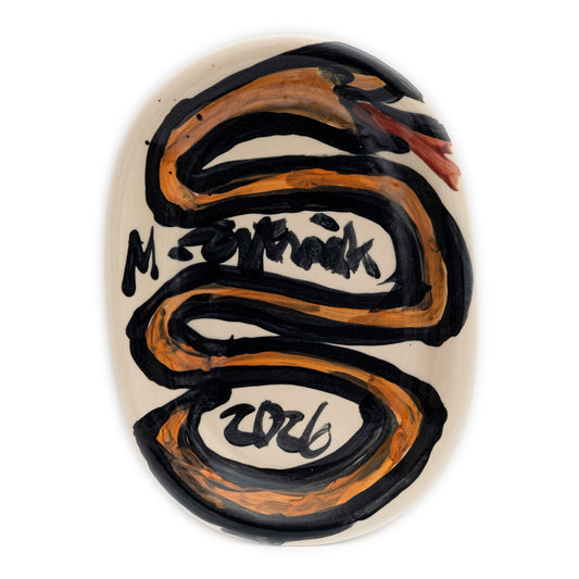 PARTY PLATE „ORANGE SNAKE”